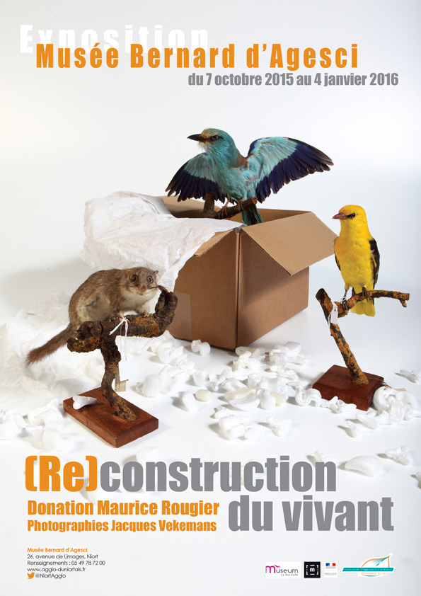 Affiche de l'exposition (Re)construction du vivant, donation Maurice Rougier, Musée Bernard d'Agesci ©CAN Affiche de l'exposition (Re)construction du vivant, donation Maurice Rougier, Musée Bernard d'Agesci