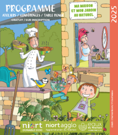 Couverture du programme « Ma maison et mon jardin au naturel » 2025 – ateliers, conférences et tables rondes, gratuit sur inscription
