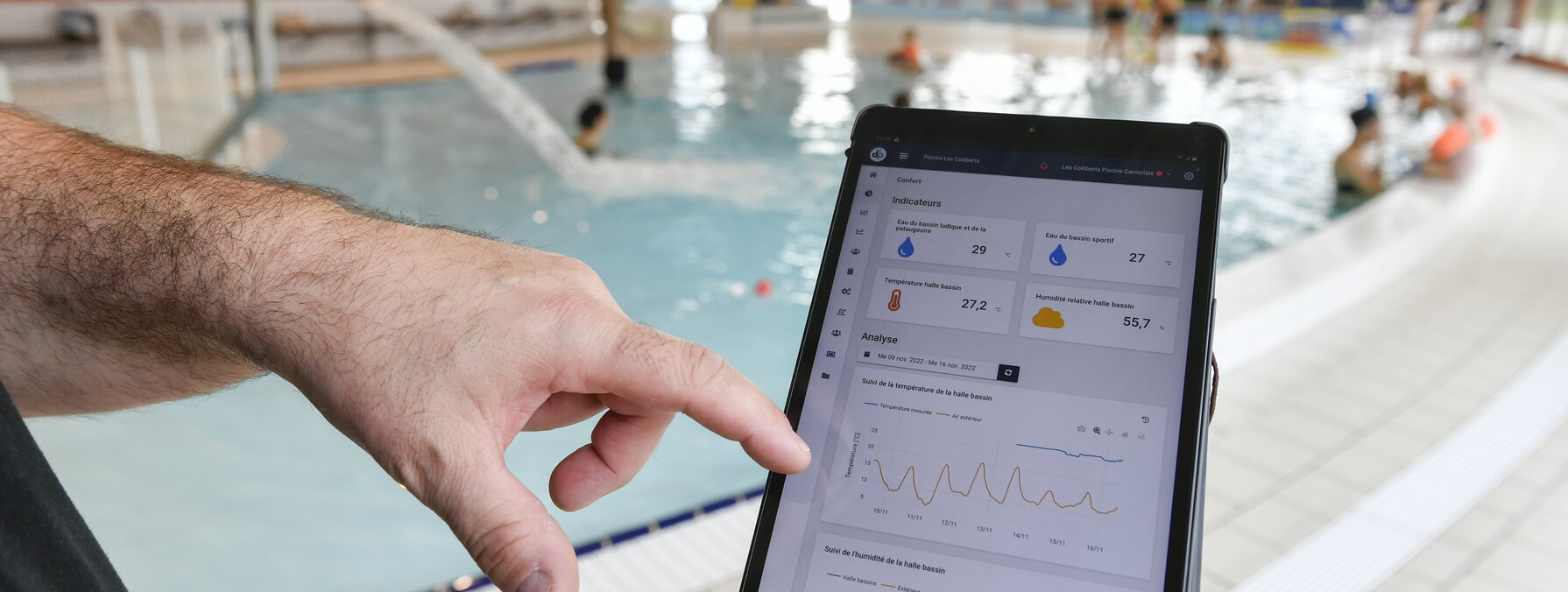 Piscine Les Colliberts en novembre