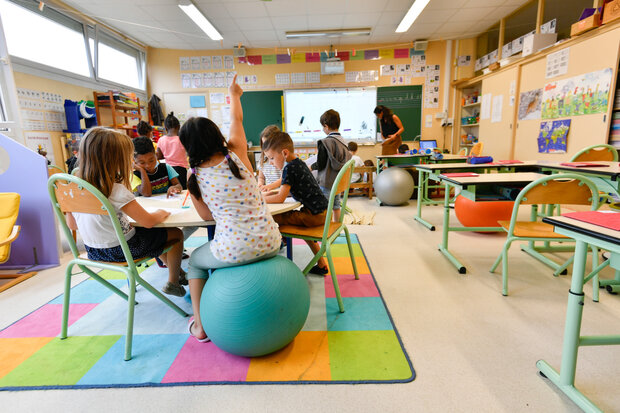 Classe flexible Grande section CP à l'école Louis-Aragon