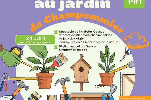 Illustration de la manifestation Ateliers au jardin de Champommier