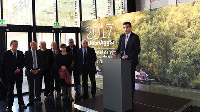 Cérémonie de voeux du Président de la CAN aux institutionnels et au monde économique, le 24 janvier 2017, au musée Bernard d'Agesci ©BDerbord