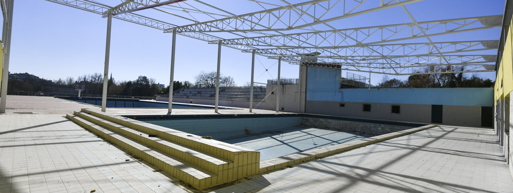 Visite de chantier de la piscine Pré Leroy