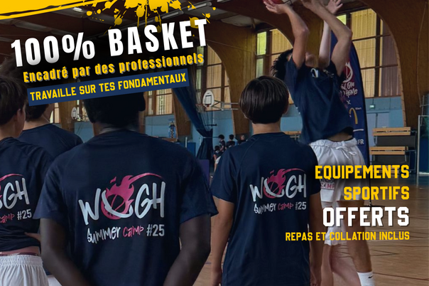 Illustration de la manifestation WOGH Summer Camp 2026 : stage de basket