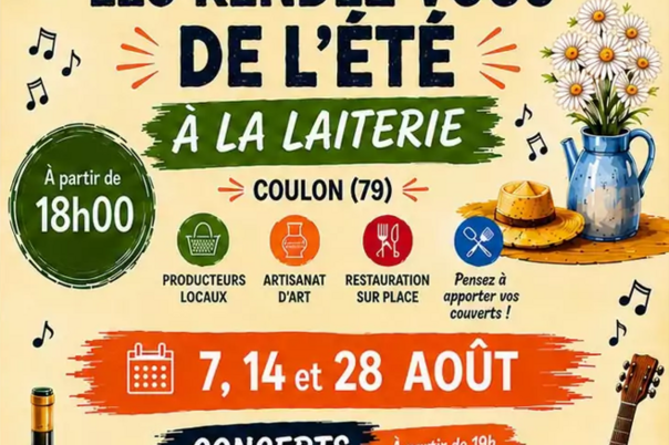 Illustration de la manifestation Les Vendredis Gourmands de la Laiterie à Coulon