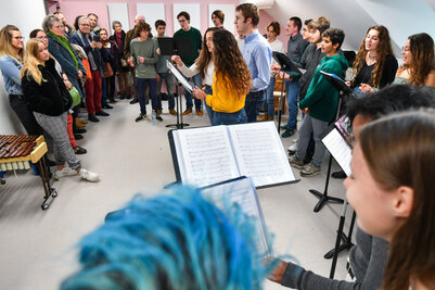 Inauguration après travaux du conservatoire de musique et de danse Auguste Tolbeque au centre Du Gesclin de Niort Inauguration du conservatoire Auguste Tolbecque