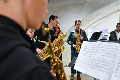 Inauguration après travaux du conservatoire de musique et de danse Auguste Tolbeque au centre Du Gesclin de Niort Inauguration du conservatoire Auguste Tolbecque