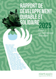 Couverture du Rapport de Développement Durable et Solidaire 2025 de Niort Agglo – Pour un territoire durable