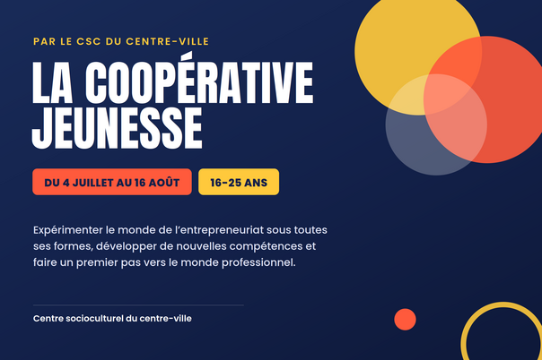 Illustration de la manifestation Quartier Centre-ville: la Coopérative jeunesse