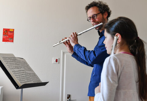 Journée d'un professeur de musique du conservatoire Auguste Tolbecque