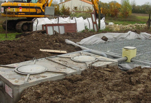 Travaux assainissement non collectif © CAN