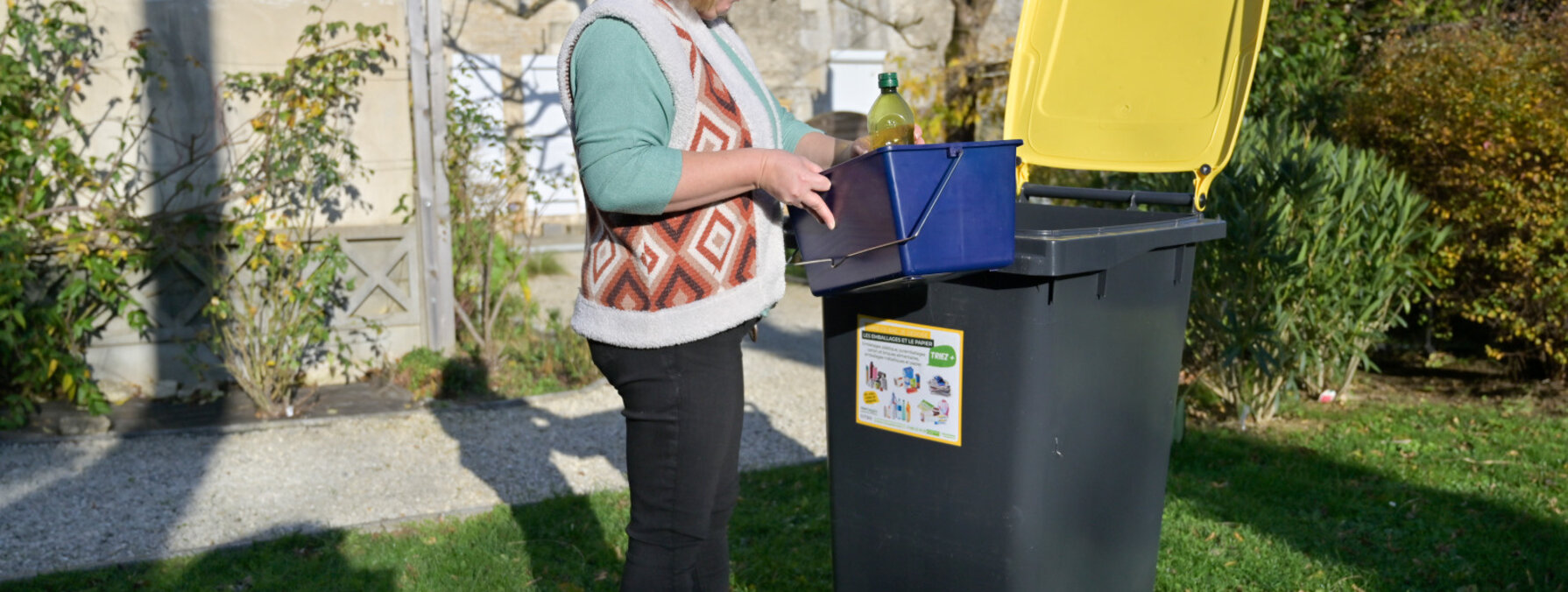 Bacs de collecte selective ou bacs jaunes